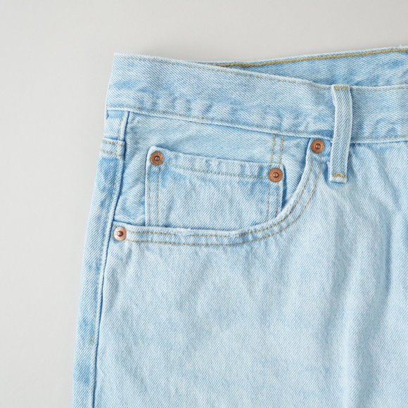 Levis 501 Skinny Fit Button Fly Jeans High Rise Light Wash Womens Size 31x28 - Picture 6 of 16